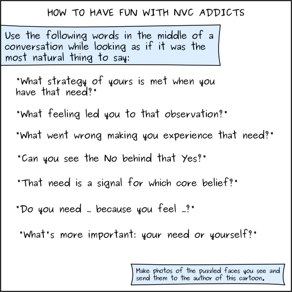 How to Have Fun With NVC Addicts Cartoon